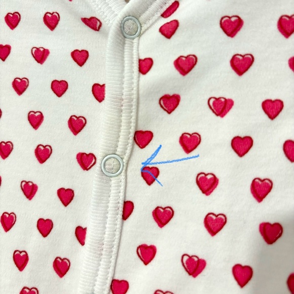 Roller Rabbit Mommy & Me Hearts Matching Pajamas (size small & 6-9 months) - Picture 6 of 6